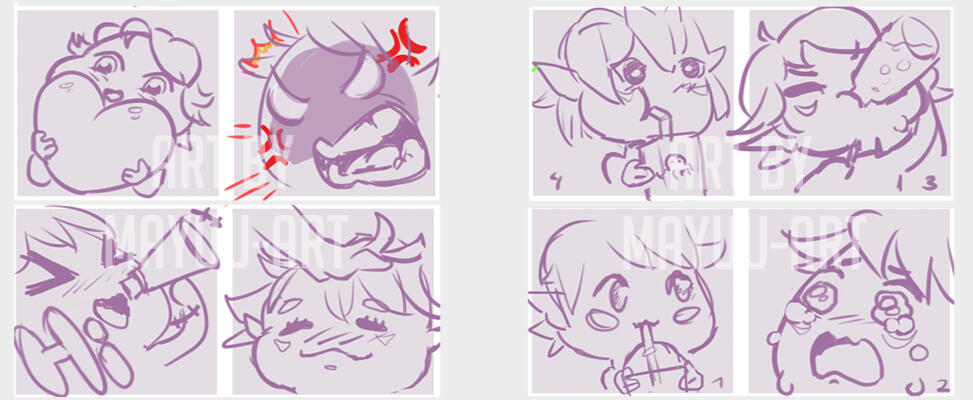 Sample Emote Sketches